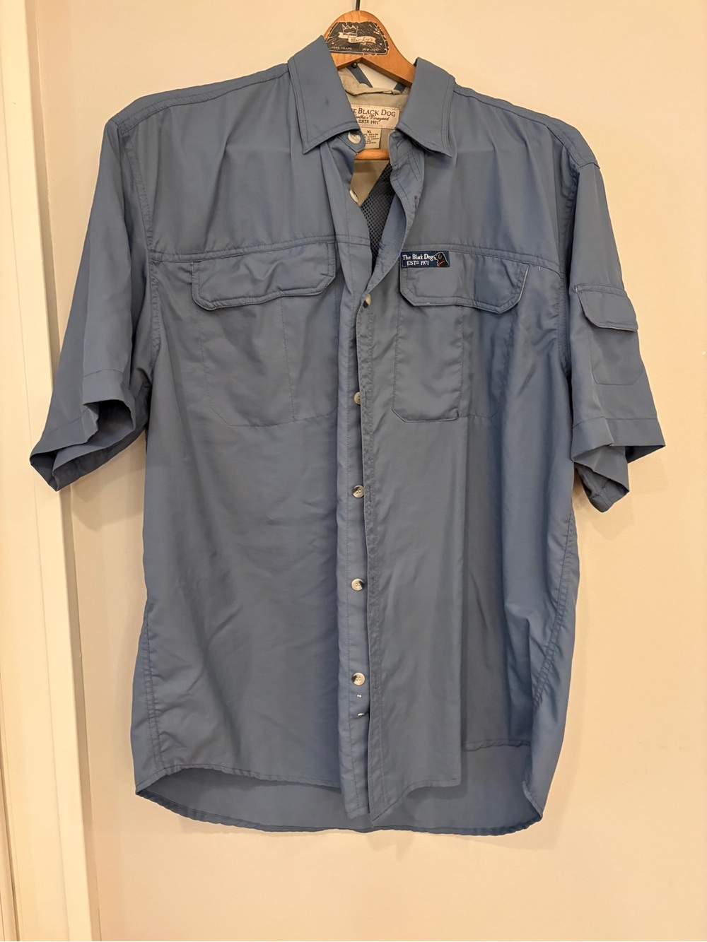 RARE The Black Dog Martha’s Vineyard men’s button down Fishing Shirt XL